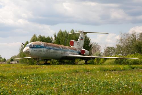Ту-154 в музее гражданской авиации в Ульяновске
