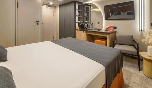 Cabin of the cruise ship Nikolai Zharkov