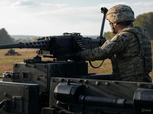 Latest remote-controlled machine gun module and anti-drone mount for PKM developed for the military