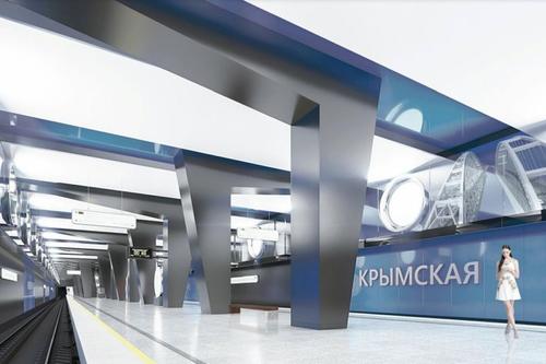 Монолитные работы на станции московского метро «Крымская» продолжаются