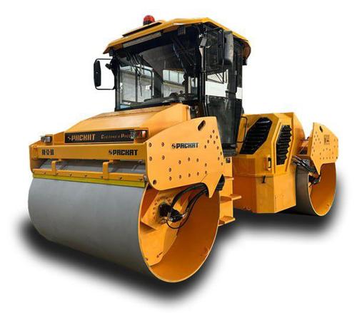Automated road roller for road works