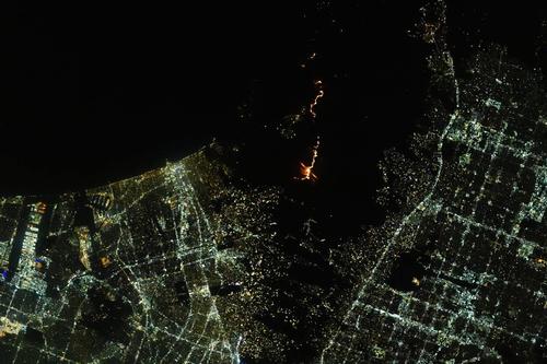 El cosmonauta ruso Gorbunov fotografió los incendios en Los Ángeles desde la EEI