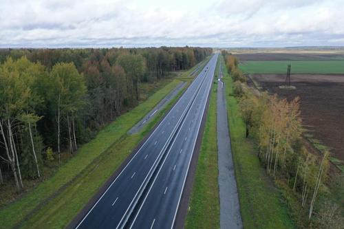 Трасса Р-23 в Ленинградской области стала четырёхполосной на новом участке