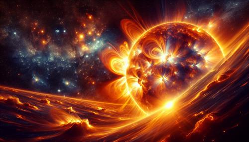 Two strongest flares occurred on the Sun