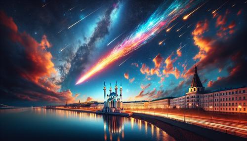 Огненные хвосты в небе: над Казанью пролетел яркий болид
