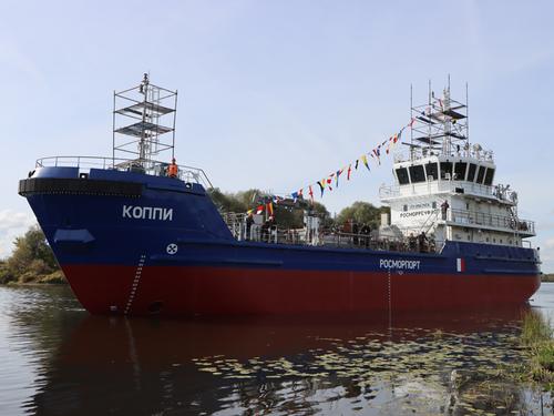 Новый российский сборщик нефтесодержащих вод «Коппи» вышел на ходовые испытания