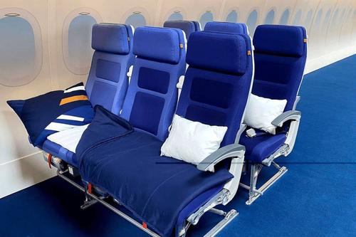 Sleeper-car plane. Aeroflot offered customers to buy out three or four seats so they could lie down during a long flight