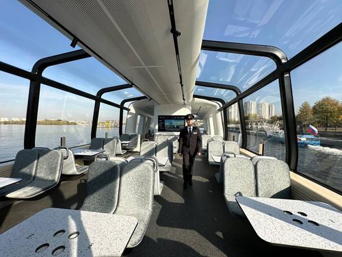 Electric boats in Moscow