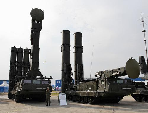 Launchers 9A83 and 9A82 from the S-300V SAM system