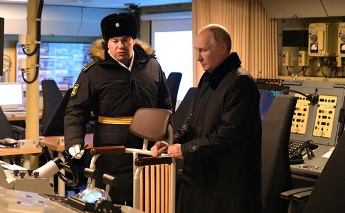 Putin inspected the frigate "Admiral Golovko"