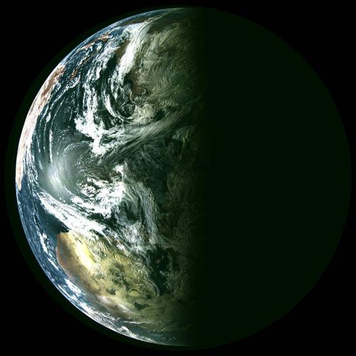 This is what the Earth looks like from space through the lens of "Arktika-M"