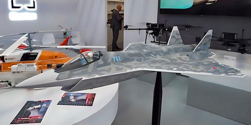 Model of the Su-75 Checkmate