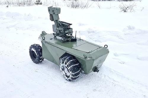Robotic complex on a wheeled chassis