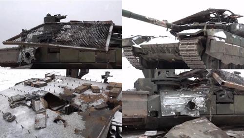 T-90M "Proryv" dañado pero listo para el combate