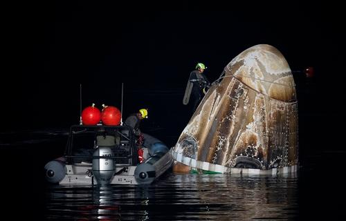 Photos of Russian cosmonaut Konstantin Borisov's landing published