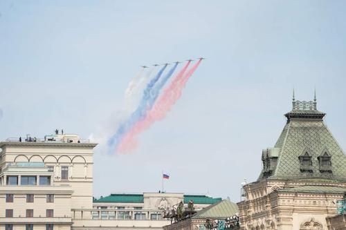 В Москве прошла репетиция авиационной части праздничного парада ко Дню Победы