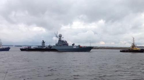 Destruyó lanchas kamikaze en el mar Báltico: el pequeño buque antisubmarino "Urengói" salió a maniobras