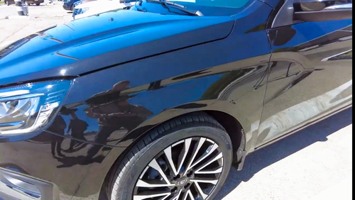 LADA Aura with new wheels<br>