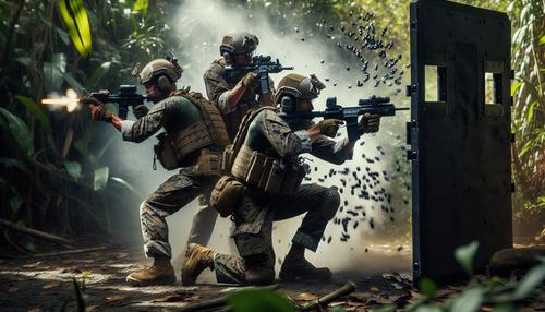 With the shield or on the shield: Pacific Fleet marines tried on special forces armored shields at exercises in Primorye