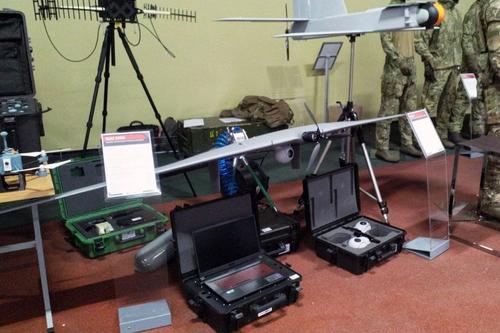 Mockup of the newest KUB-2-E strike drone