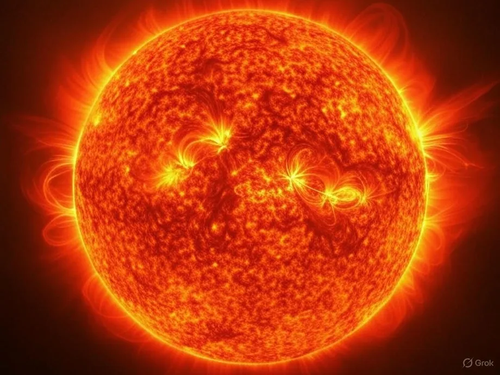 A powerful flare of the penultimate class M occurred on the Sun