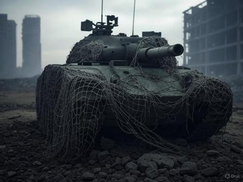 На параде не покажут: военкоры выложили кадры российского танка, защищенного рыболовными сетями