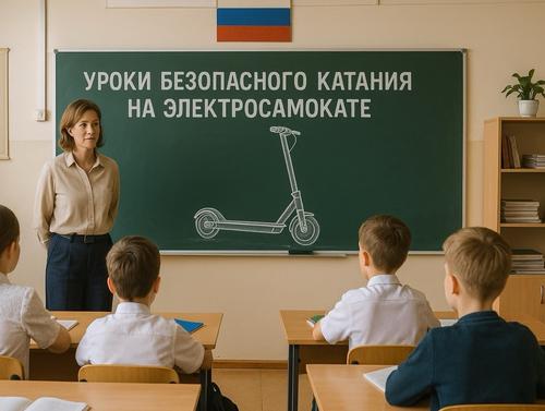 Уроки безопасного поведения: российских школьников научат кататься на электросамокате