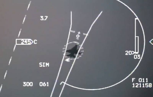 Aparece un video único del encuentro de un dron ruso con un F-16 estadounidense