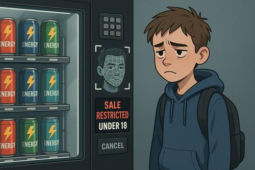 Энергетик фейсконтроль: вендинговые автоматы начнут проверять возраст покупателей энергетиков по биометрии