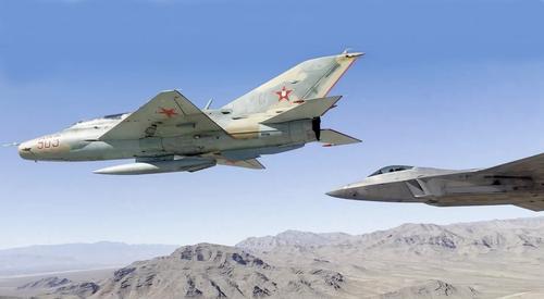 MiG and F-22