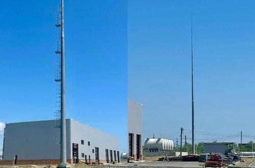 Se instalaron una nueva radiobaliza y un pararrayos en la estación de medición de trayectoria "Sajalín" para el cosmódromo Vostochny