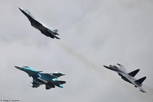 Su-34 and Su-35