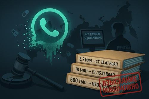 WhatsApp не оплатил штрафы на 21,7 млн рублей — взыскание признано невозможным
