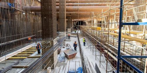 En la estación "Lípovaia Roscha" de la línea Rubliovo-Arjánguelskaia del metro de Moscú ha comenzado la construcción de estructuras monolíticas