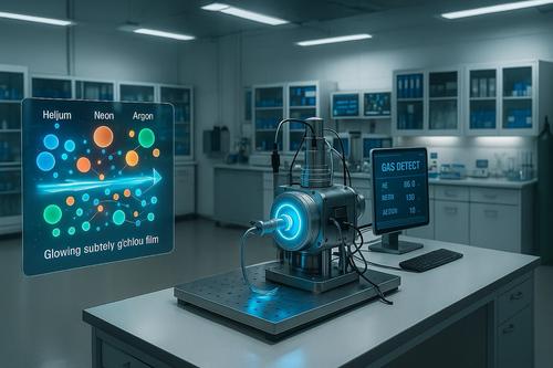 Method for detecting inert gases using ionization developed by Saratov scientists
