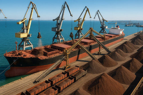 Another Player: OTEKO's Terminal in Taman Port Starts Transshipment of Iron Ore Raw Materials