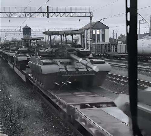 Эшелон с Т-62М и Т-62МВ