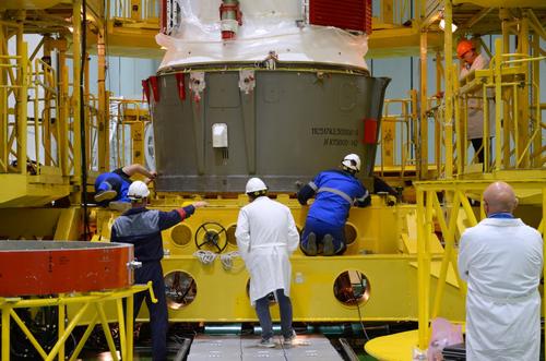 Стыковка грузового корабля «Прогресс МС-32» с ракетой «Союз-2.1а»
