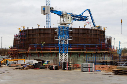 construction of Leningrad NPP-2