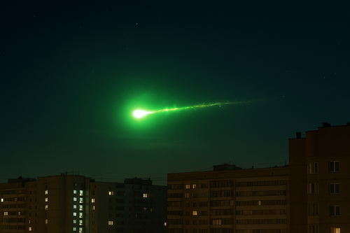 Небесное тело, похожее на метеорит, взволновало жителей Москвы и Подмосковья