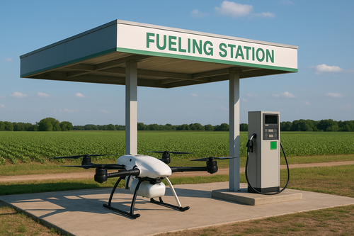 En Rusia han desarrollado una estación de servicio de alta velocidad para agrodrones