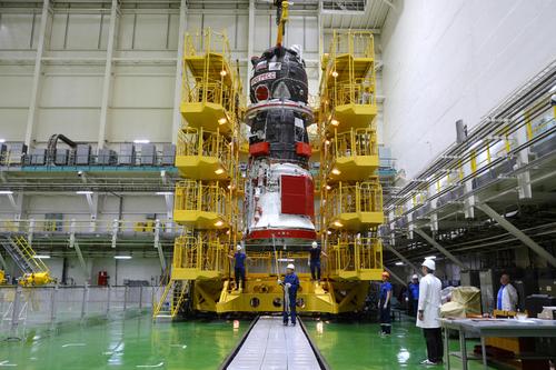 "Progress MS‑33" undergoing tests in anechoic chamber at Baikonur