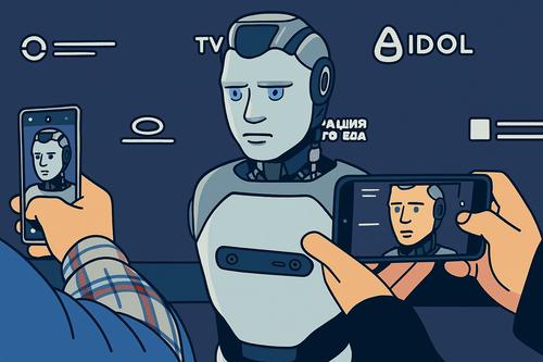 En Moscú presentaron al robot ruso con IA Aidol: durante la presentación se cayó en el escenario