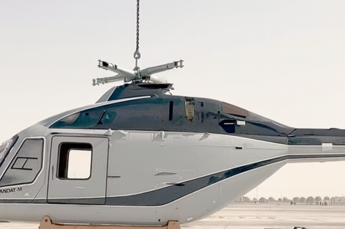 El helicóptero "Ansat" llegó al salón aeronáutico