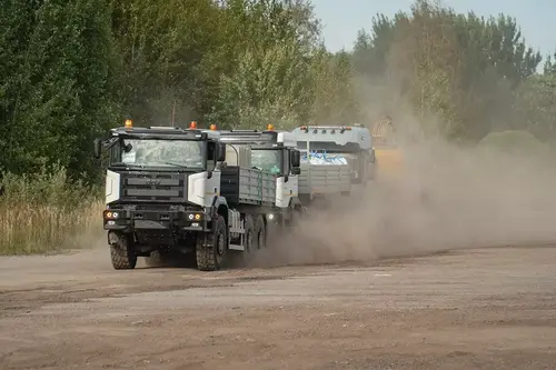Испытания грузовиков БАЗ