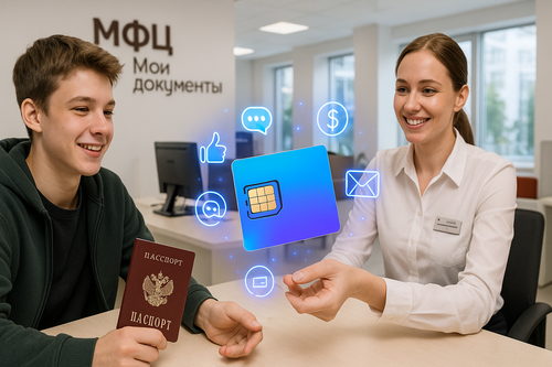Первый паспорт и симка в подарок: Yota запустила необычный проект с МФЦ