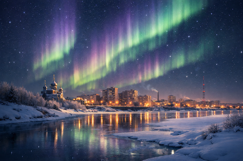 ¿Cuándo y dónde se puede ver la aurora boreal en Rusia en Año Nuevo?