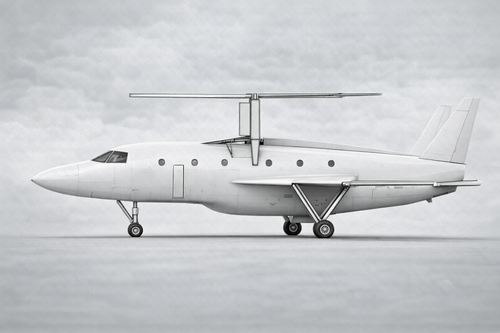 Concepto de avión de pasajeros de despegue y aterrizaje vertical