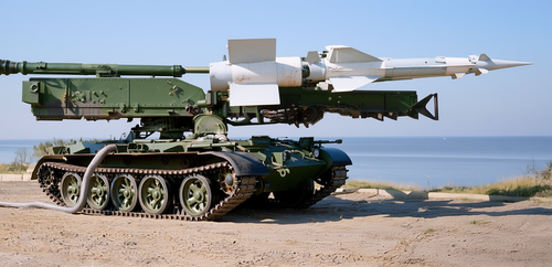 Cuba mounted S-125 anti-aircraft systems on T-55 tanks to defend the skies