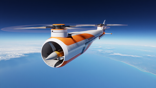 Russian engineer invents a helicopter that launches rockets into space